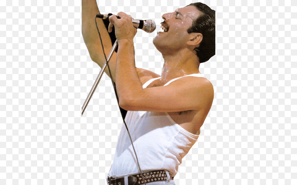 Freddie Mercury Freddie Mercury No Background, Solo Performance, Person, Electrical Device, Performer Free Transparent Png