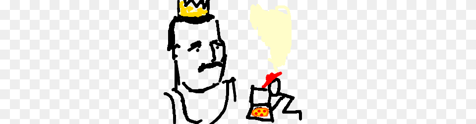 Freddie Mercury Is The King Of Pizzahut, Face, Head, Person Free Png