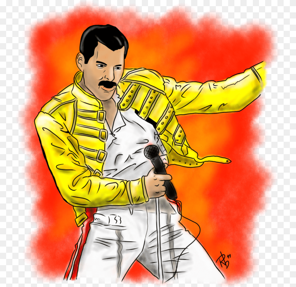 Freddie Mercury Queen Band Freddie Mercury Dibujo Animado, Book, Comics, Publication, Adult Free Png