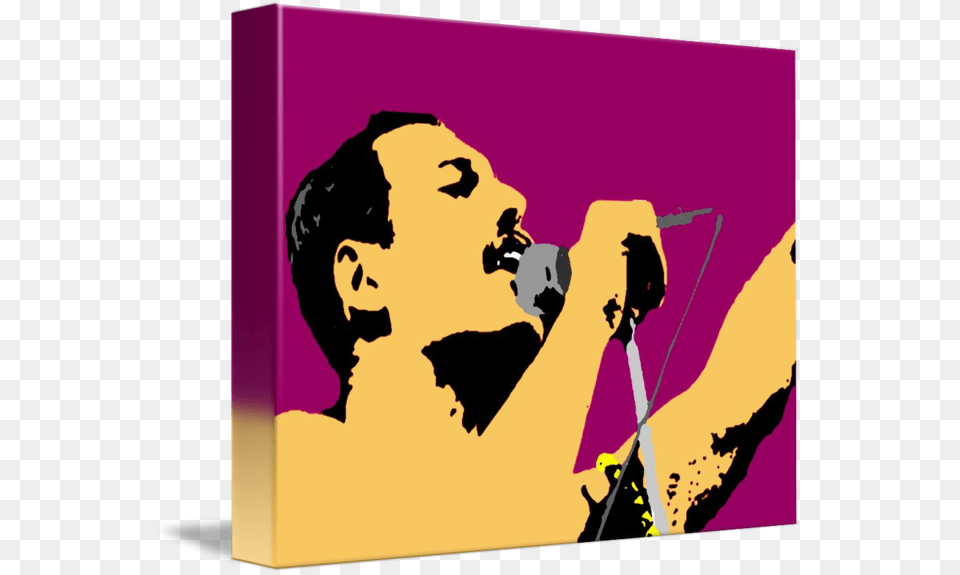 Freddie Mercury Shadow Color, Electrical Device, Microphone, Person, Face Png Image