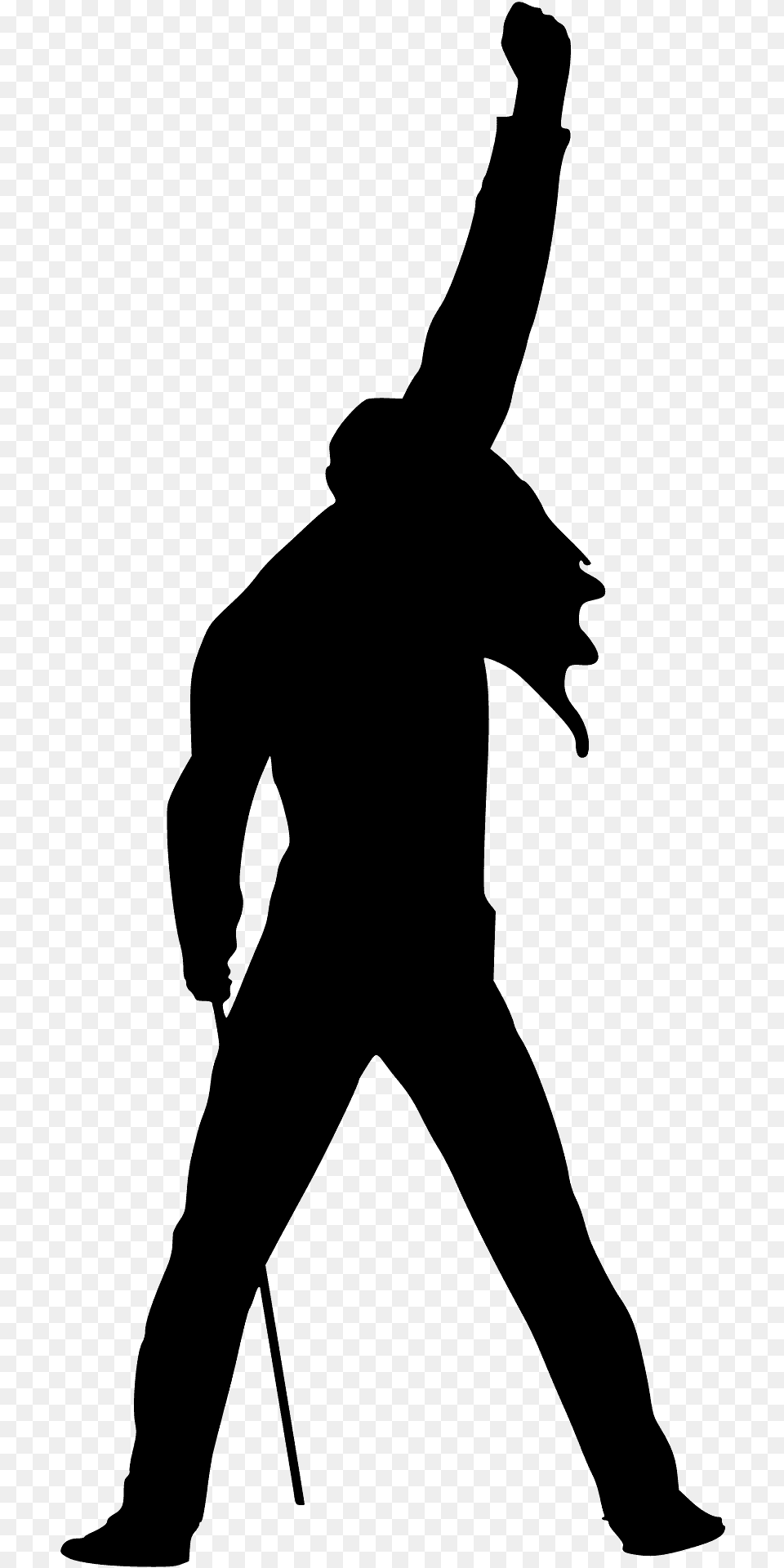 Freddie Mercury Silhouette, Adult, Person, Male, Man Free Transparent Png