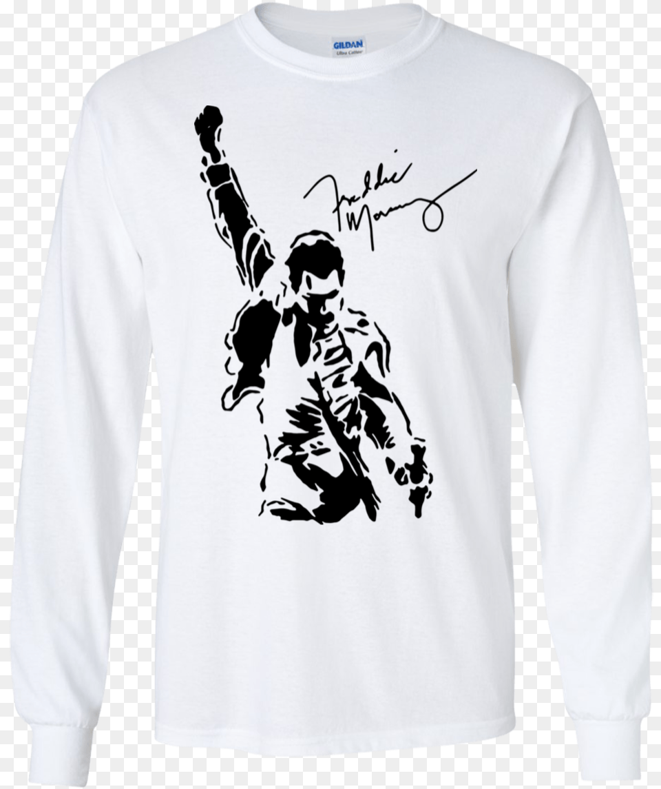 Freddie Mercury T Shirt, Clothing, Sleeve, Long Sleeve, T-shirt Png Image