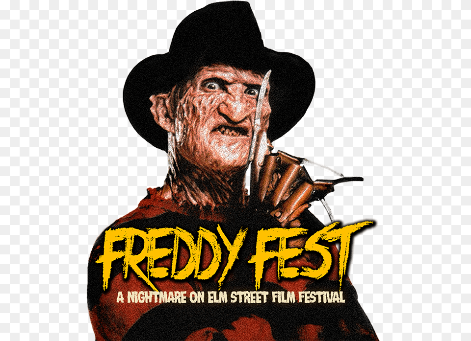 Freddy Fest Takes Place This Saturday At Palace Theater Nightmare On Elm Street, Advertisement, Poster, Adult, Person Free Png