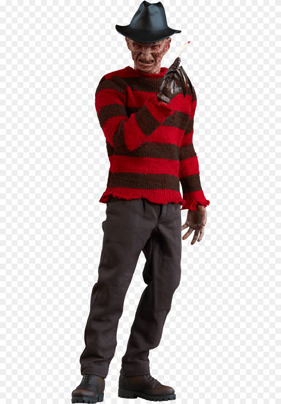 Freddy Krueger Background, Sweater, Clothing, Hat, Knitwear Free Png Download