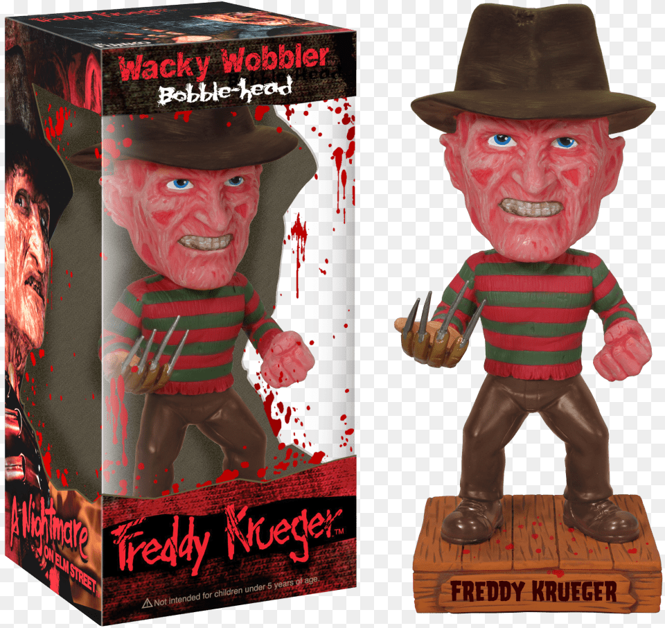 Freddy Krueger Bobble Head, Hat, Clothing, Person, Baby Png