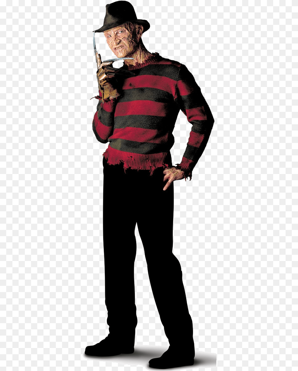 Freddy Krueger Cosplay, Clothing, Sleeve, Hat, Long Sleeve Png Image