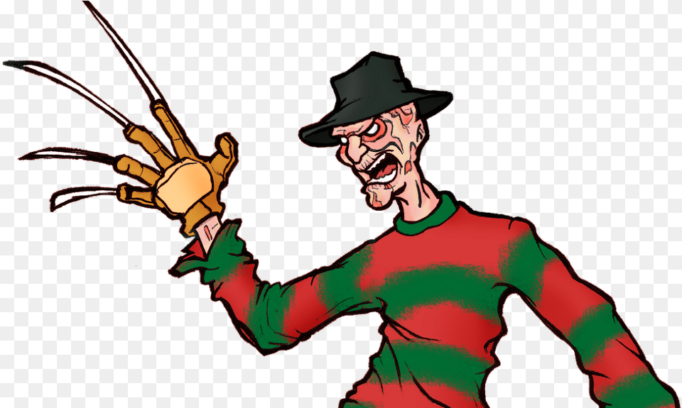 Freddy Krueger Dr Freddy Krueger Cartoon Drawing, Electronics, Hardware, Adult, Man Free Transparent Png