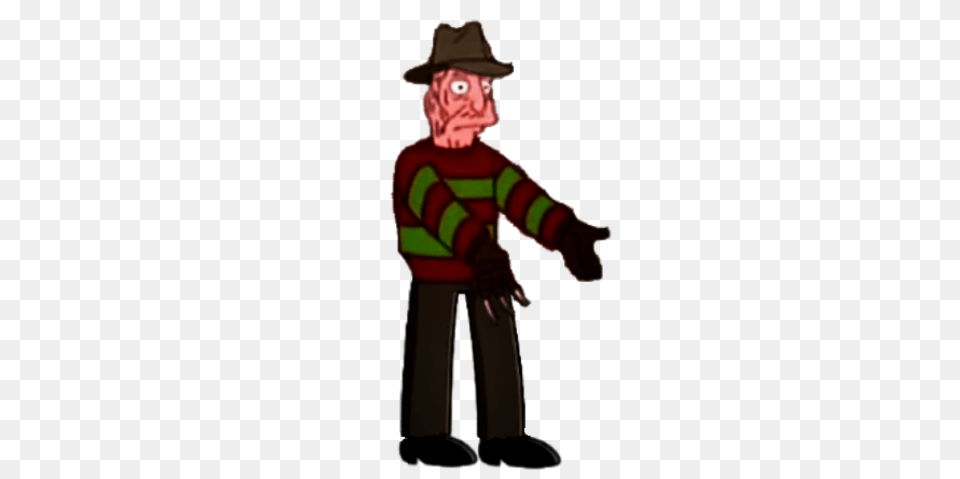 Freddy Krueger Simpsons Wiki Fandom Powered, Baby, Clothing, Hat, Person Free Png Download