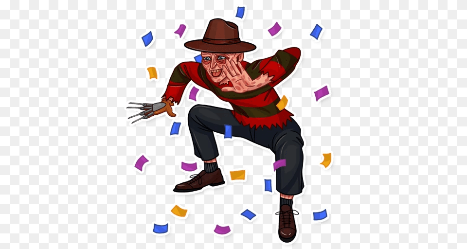 Freddy Stickers Set For Telegram, Adult, Person, Woman, Female Png