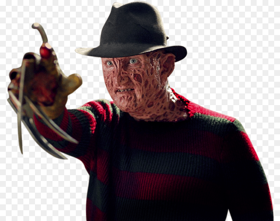 Freddy Vs Jason Freddy Krueger, Hat, Clothing, Glove, Person Free Png Download
