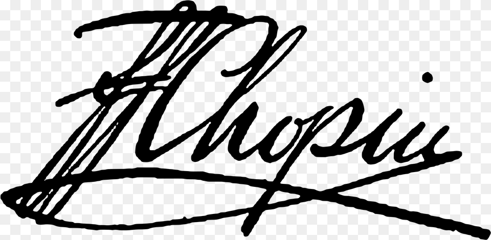 Frederic Chopin Signature Chopin Signature, Gray Free Transparent Png