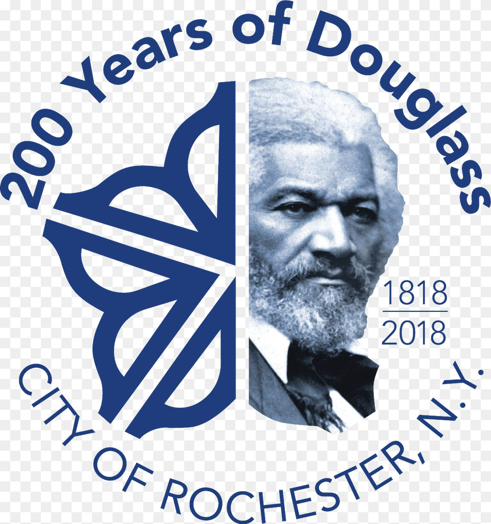 Frederick Douglass Library Amp City Of Rochester Frederick Douglass Logo, Adult, Male, Man, Person Free Png Download