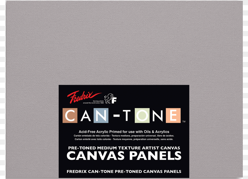 Fredrix Can Tone Pre Toned Canvas Panels Tara Gray, Advertisement, Poster Free Png Download