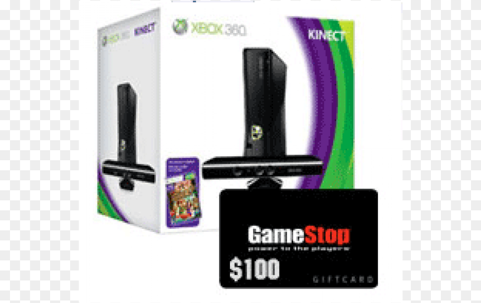 Free 100 Gift Card With Xbox 360 4gb With Kinect Is Xbox 360 S With Kinect, Computer, Electronics, Pc, Computer Hardware Png Image