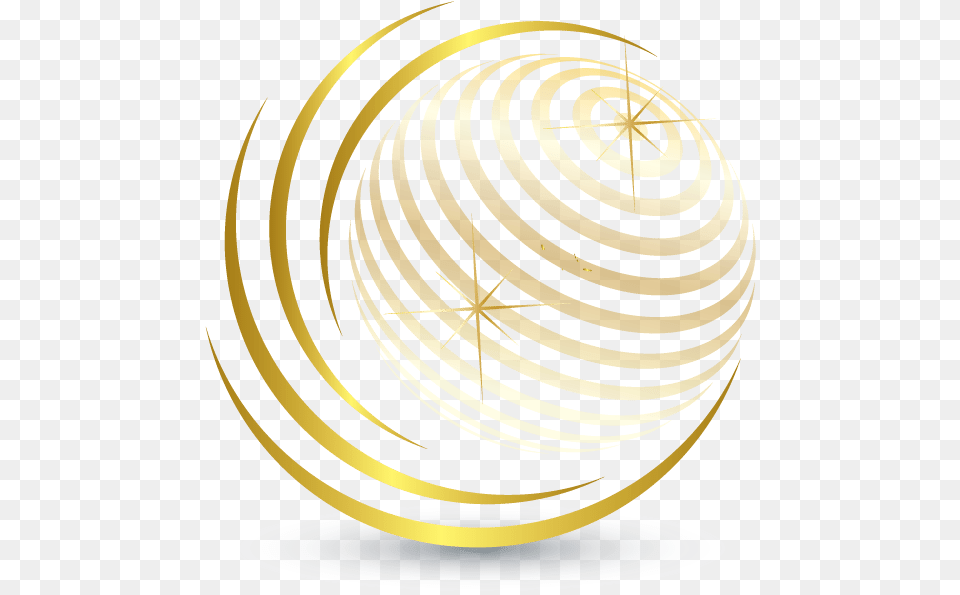 3d Logo Maker 5 Stars Logo Design Gold Globe Logo, Sphere, Astronomy, Outer Space, Smoke Pipe Free Png Download