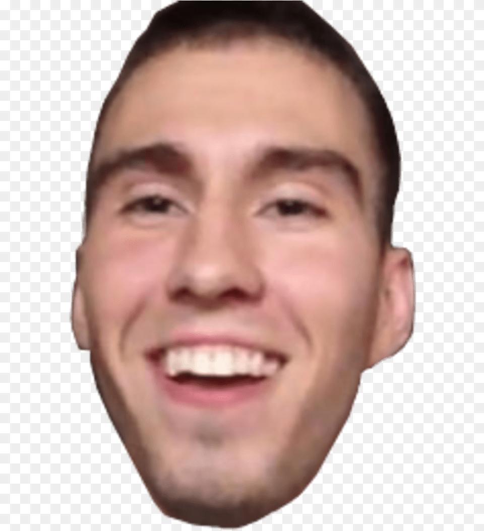 Free 4head Emote With Transparent Background 4head Emote, Adult, Face, Happy, Head Png Image