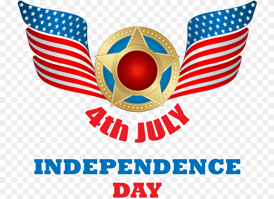 4th Of July Transparent Transparent Maverick, Gold, American Flag, Flag, Emblem Free Png