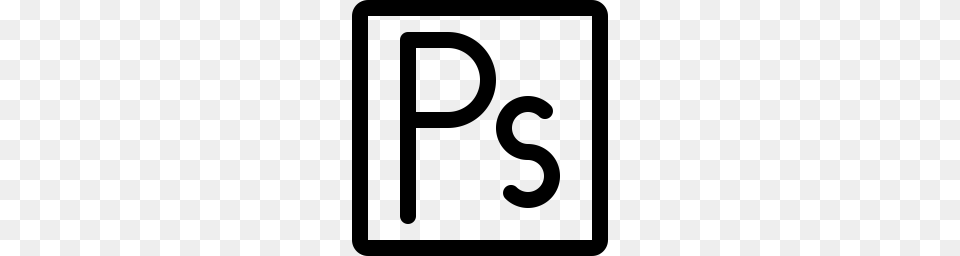 Free Adobe Photoshop Icon Download, Gray Png