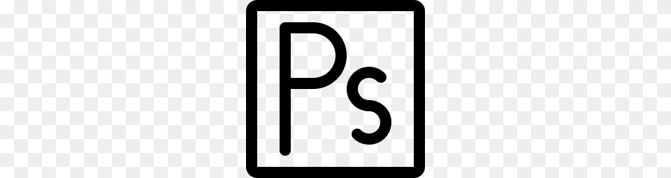 Adobe Photoshop Icon Download, Gray Free Png