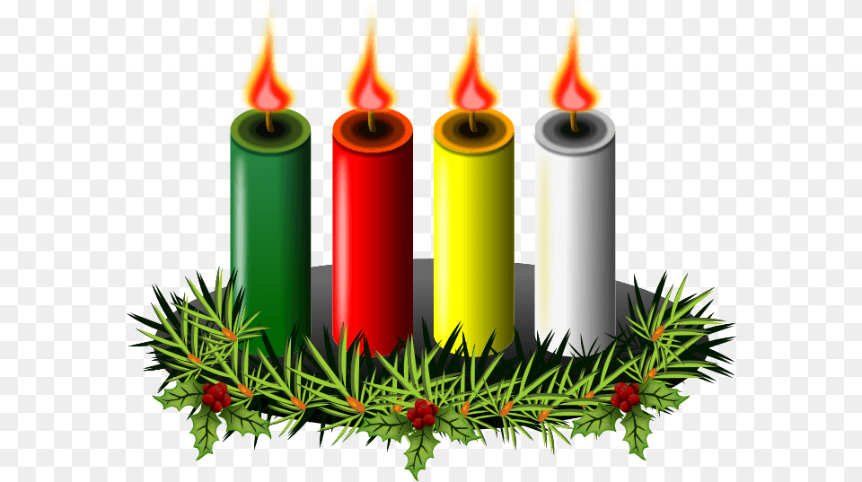 Advent Wreath Clip Art Adventskranz Clipart Adventskranz Clipart, Dynamite, Weapon, Plant, Candle Free Png