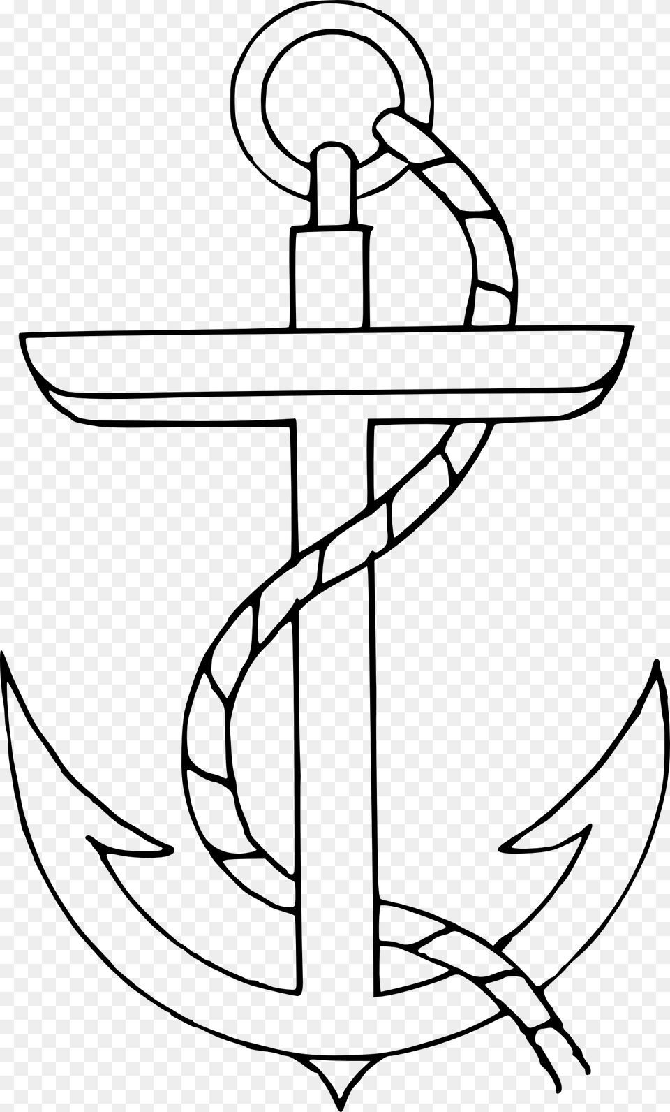 Anchor Department Transparent Image Clipart White Anchor Clip Art, Electronics, Hardware, Hook, Cross Free Png