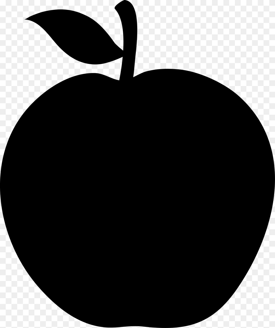 Free Apple Clipart, Gray Png Image