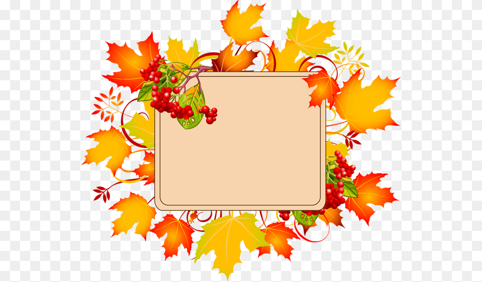Free Autumn Borders Clipart, Art, Graphics, Leaf, Plant Png