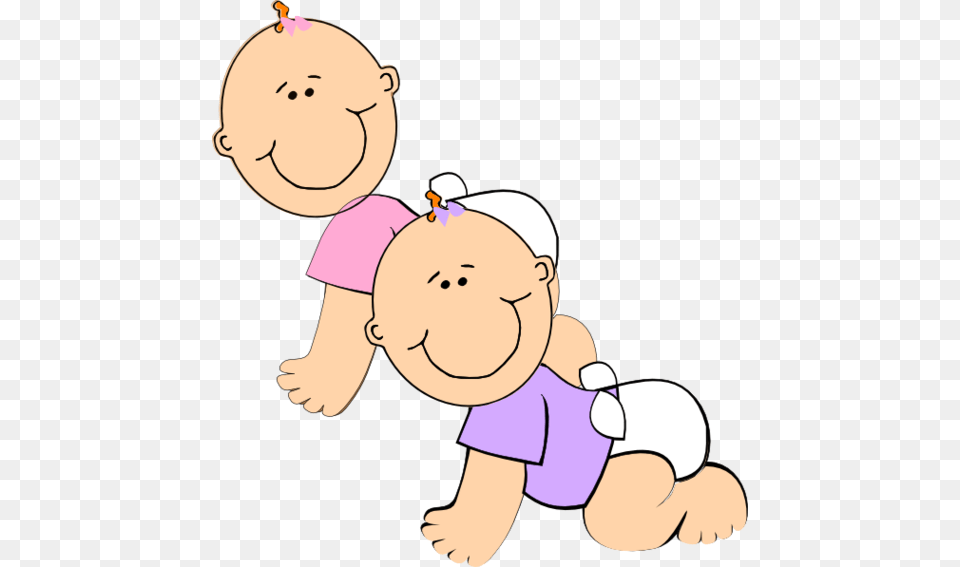 Baby Twins Clipart, Face, Head, Person Free Transparent Png