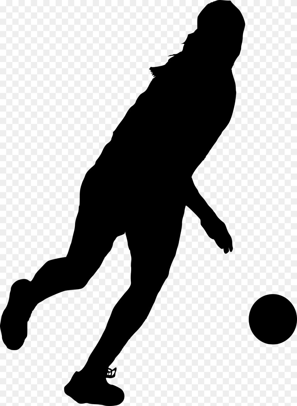 Badminton Silhouette Handball Ball Clipart Background, Gray Free Transparent Png
