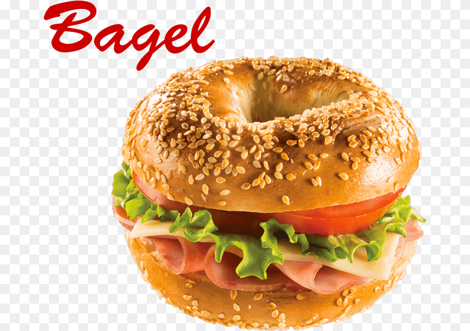 Free Bagel Transparent Bagel, Bread, Burger, Food Png