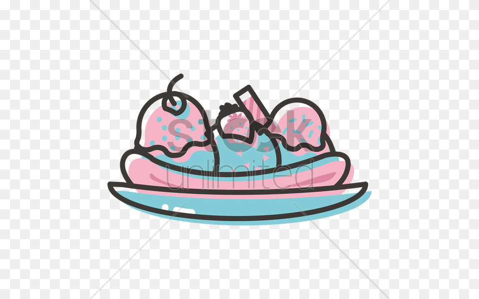 Free Banana Split Vector Water, Device, Grass, Lawn Png Image