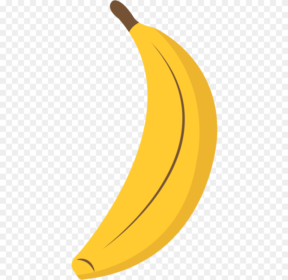 Banana With Transparent Background Banana, Food, Fruit, Plant, Produce Free Png Download