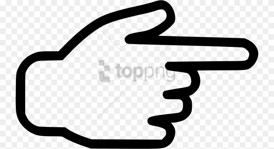 Banner Hand Right Svg Icon Pointing Pointing Finger Icon, Adapter, Electronics, Clothing, Cutlery Free Png Download