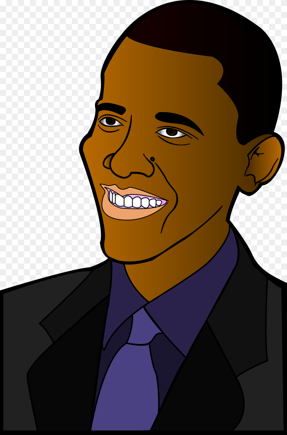 Barack Obama Obama Cartoon, Accessories, Tie, Formal Wear, Male Free Png Download