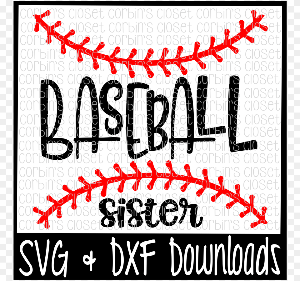 Baseball Sister Svg Cut File Crafter File Baseball Mom, Text Free Transparent Png