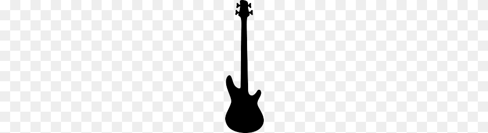 Bass Guitar Silhouette Cricut Music, Musical Instrument, Bass Guitar, Stencil Free Png Download