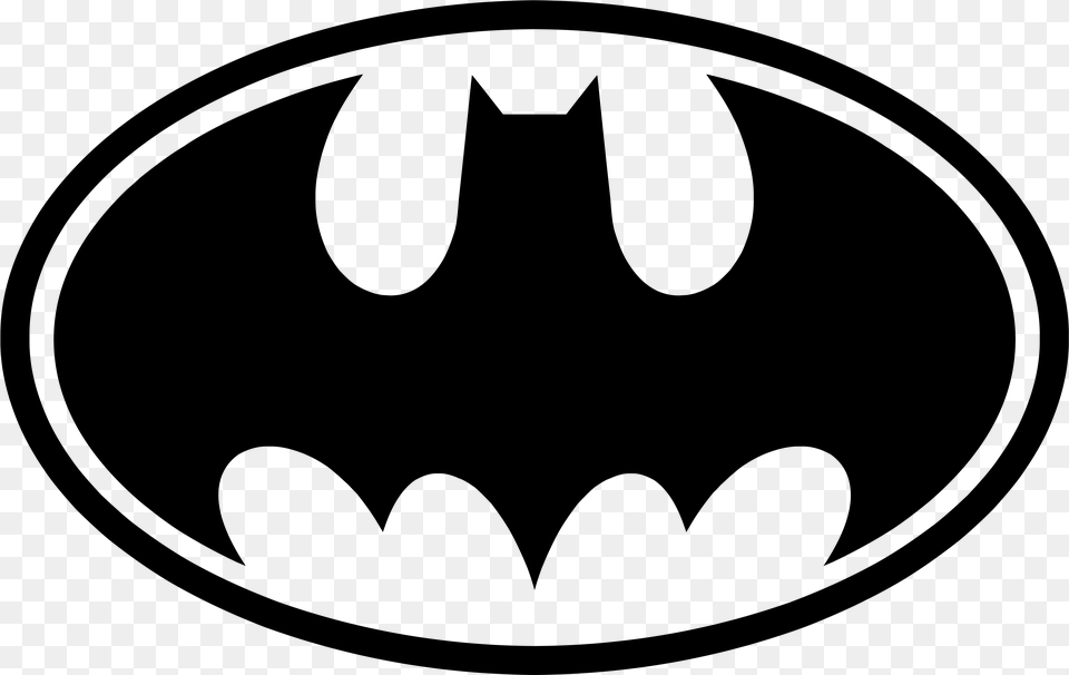 Batman Black And White Symbol Download Clip Batman Logo Black And White, Gray Free Png