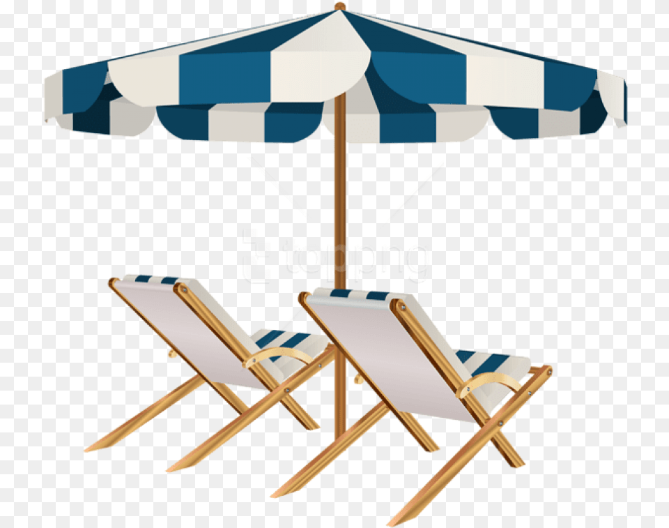 Beach Chairs And Umbrella Clipart Beach Chair With Umbrella, Canopy, Architecture, Building, House Free Transparent Png