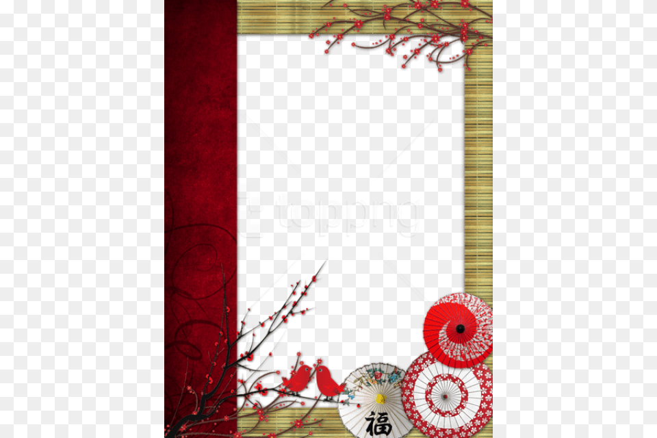 Best Stock Photos Japanese Stylephoto Frame Japanese Borders And Frames, Envelope, Greeting Card, Mail, Animal Free Png Download