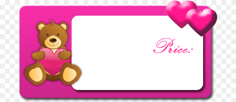 Best Stock Photos Valentine Frame Pink Bear Bear Cartoon, Envelope, Greeting Card, Mail, Teddy Bear Free Png Download