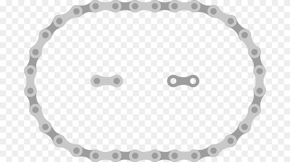 Free Bike Chain Links Bike Chain Vector, Oval Png Image