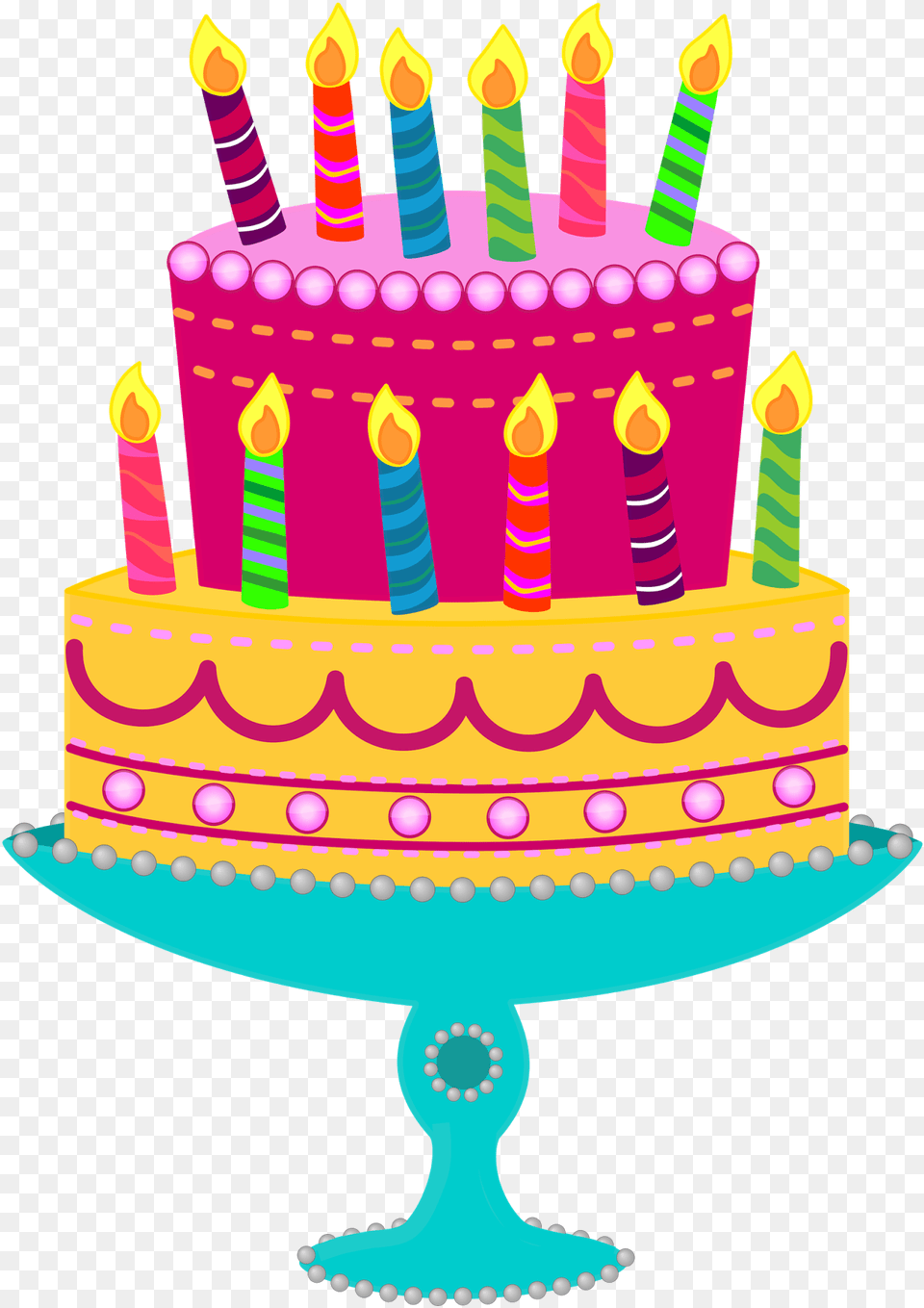 Free Birthday Cake Clipart Transparent Birthday Cake Clipart Free, Birthday Cake, Cream, Dessert, Food Png Image