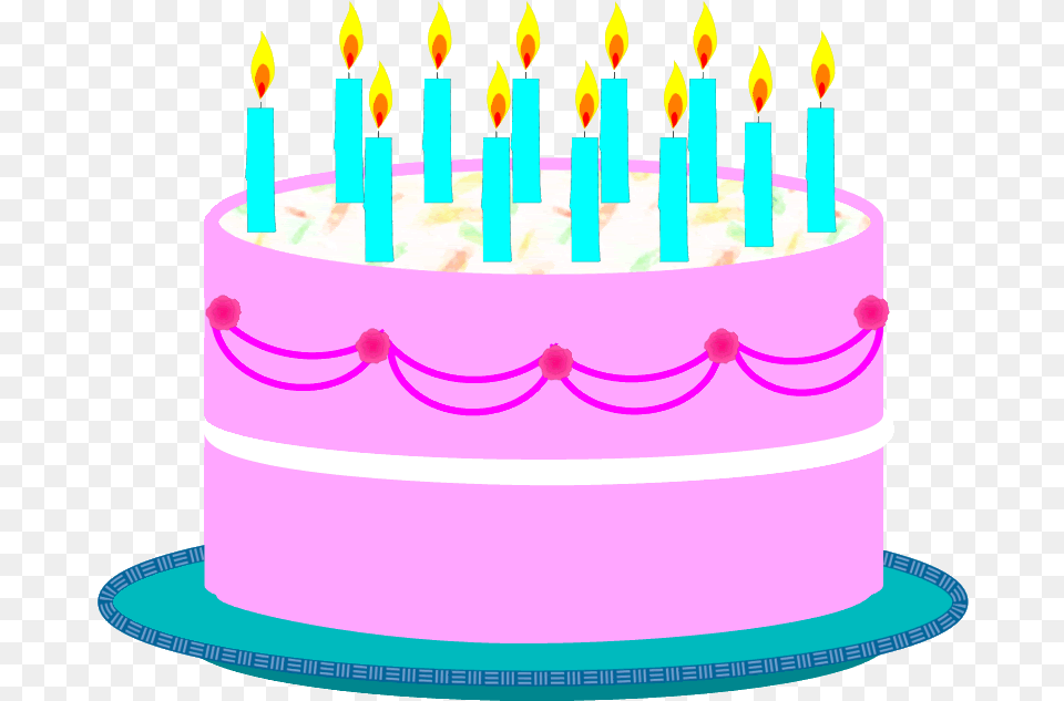Birthday Candles Clipart Photo, Birthday Cake, Cake, Cream, Dessert Free Png