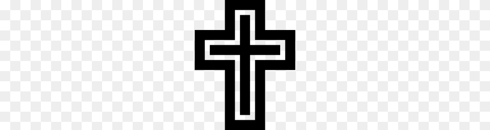 Free Black Cross Icon, Page, Text Png Image