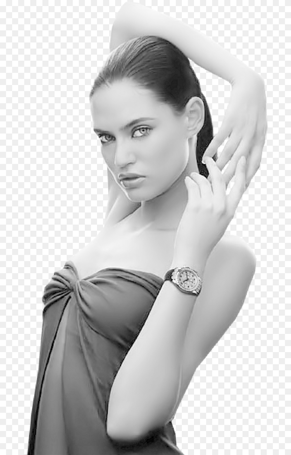 Black Hair Model Rolex Ad, Woman, Portrait, Photography, Person Free Png