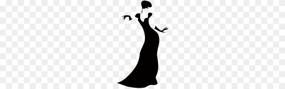 Black Woman Silhouette Clip Art, Clothing, Dress, Formal Wear, Fashion Free Png Download