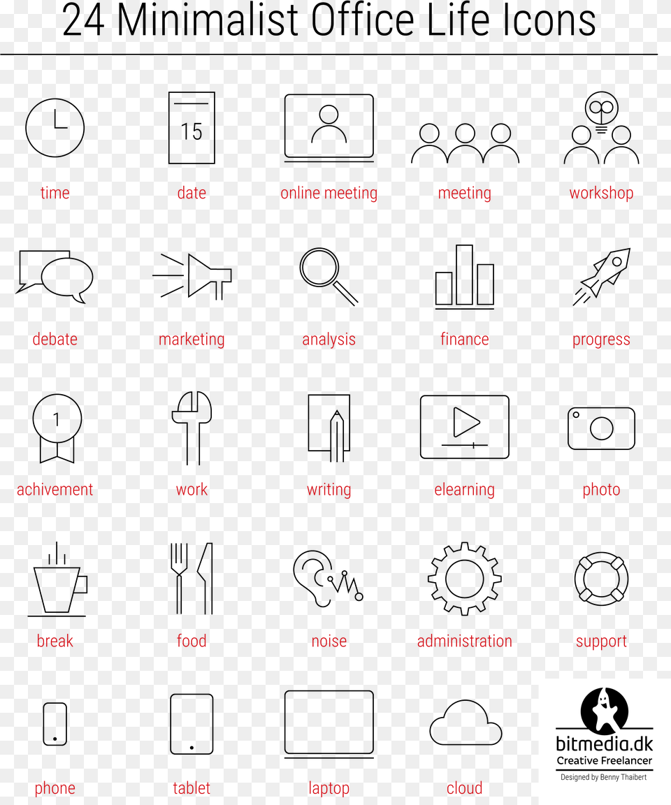 Blackline Office Life Icons Icons For Office, Maroon, Text Free Transparent Png