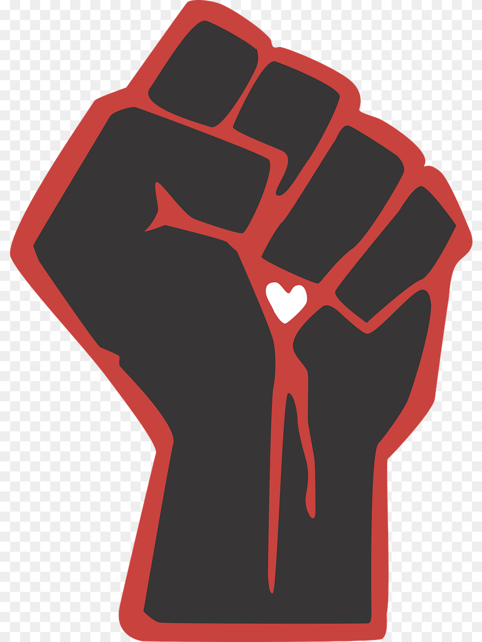 Bleeding Heart Bloom Black Power Fist, Body Part, Hand, Person Free Transparent Png