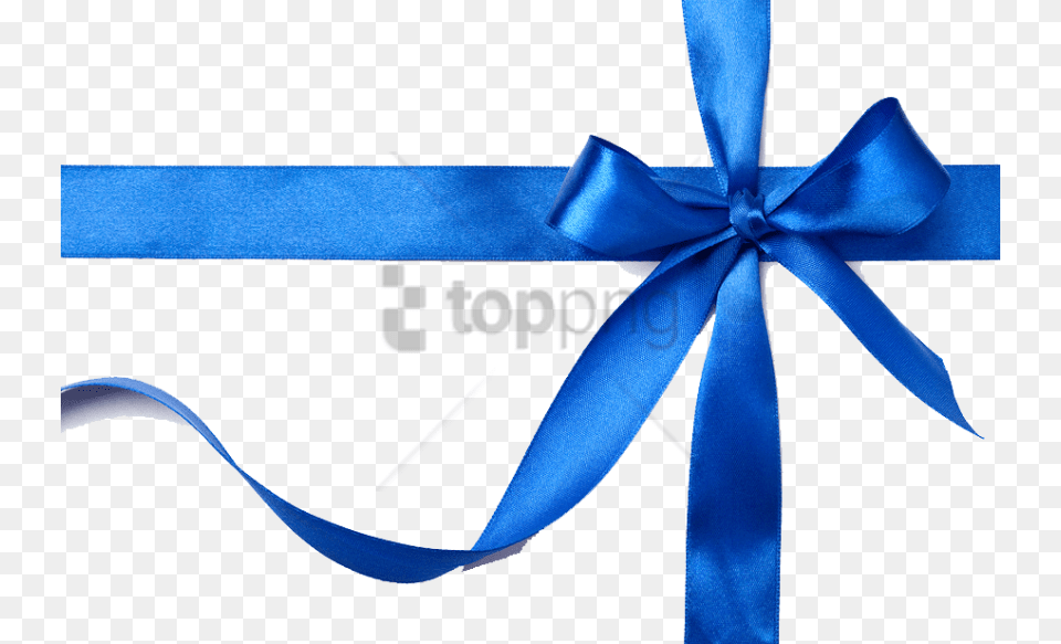 Free Blue Gift Ribbon With Transparent Blue Gift Ribbon, Accessories, Formal Wear, Tie Png