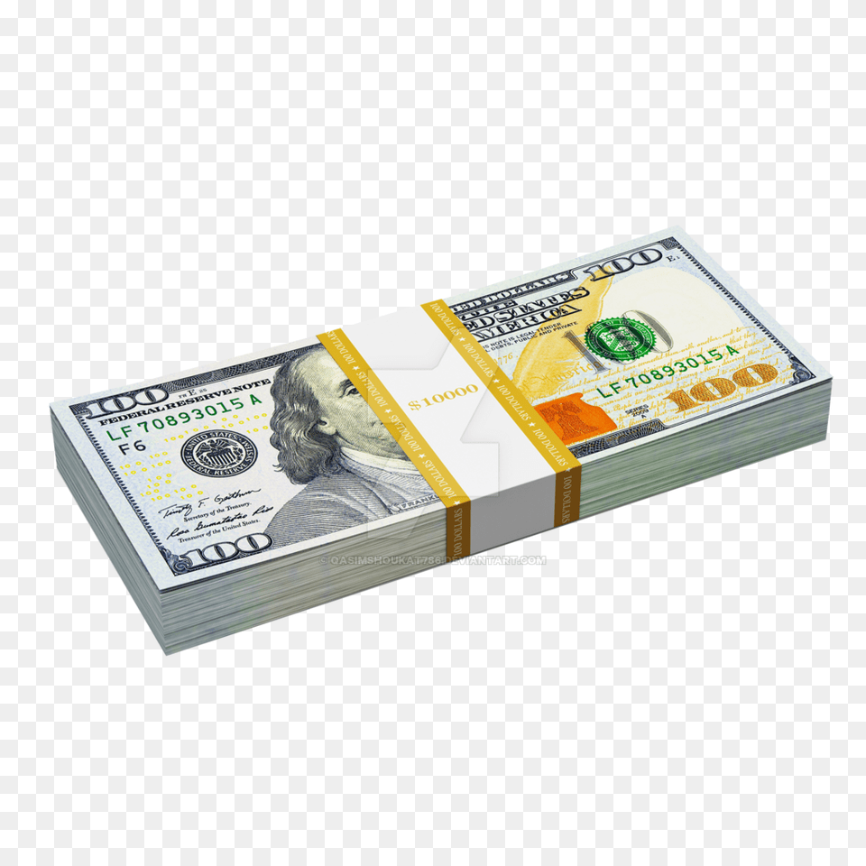 Blue Hundreds Money, Adult, Person, Woman, Female Free Png Download